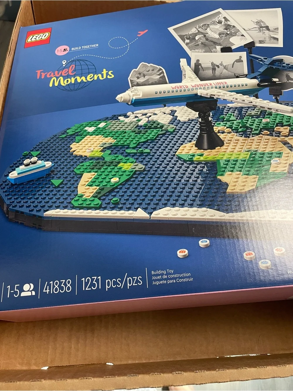 NWT Lego Travel Moments World Map Set